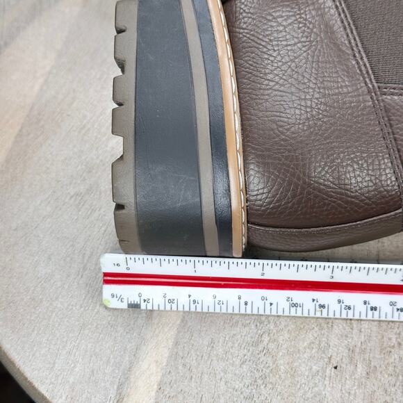 Kensie Womens Khai Chelsea Boots Size 8.5 Brown Slip On Ankle Boots New - Picture 11 of 14